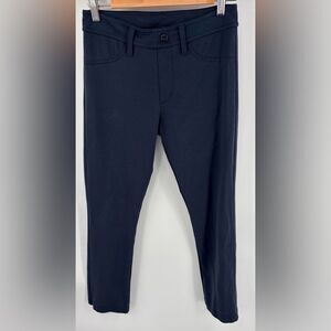 American Giant women’s ponte knit pull on slimming smoothing navy pant size 6